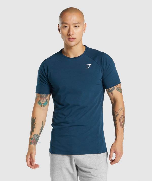 Panske Tricka Gymshark Critical 2.0 Námornícka Modrá | QL7129385